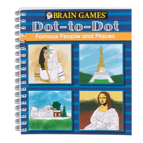 Brain Games Dot-to-Dot Famous People and Places